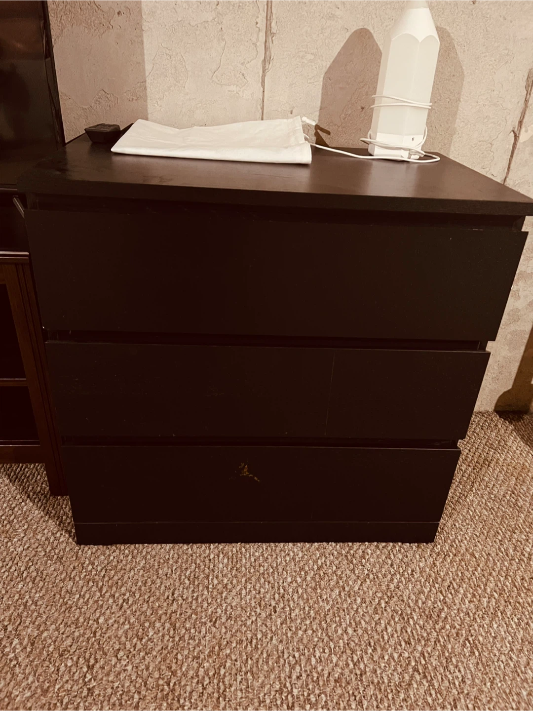 Black Bed Frame with Storage Drawers - photo 2