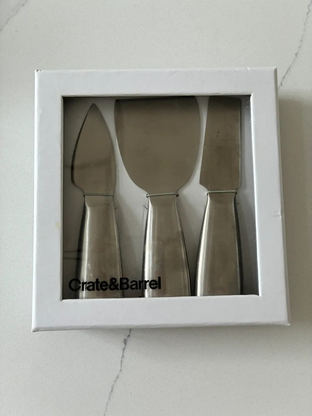 Crate & Barrel Cheese Knife 3-Piece Set - New in Box!