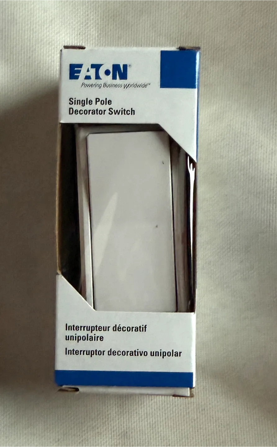 Eaton Single Pole Decorator Switch - New in Box