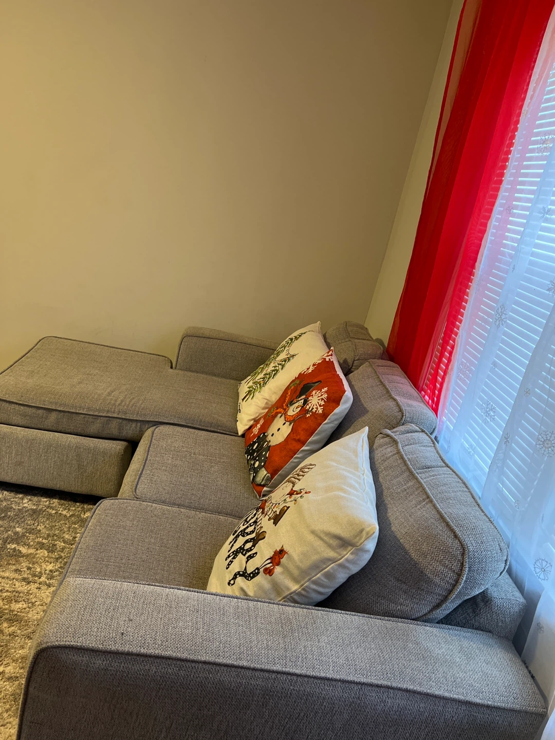 Gray Sectional Sofa with Chaise Lounge - photo 2