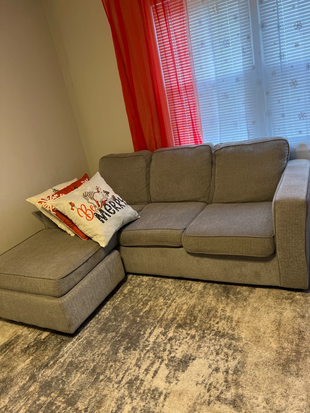 Gray Sectional Sofa with Chaise Lounge - photo 3