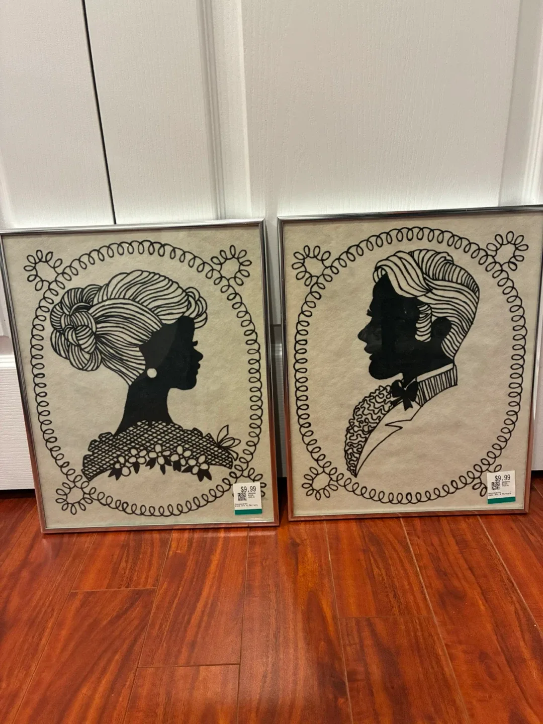 Silhouette Framed Art - Set of 2