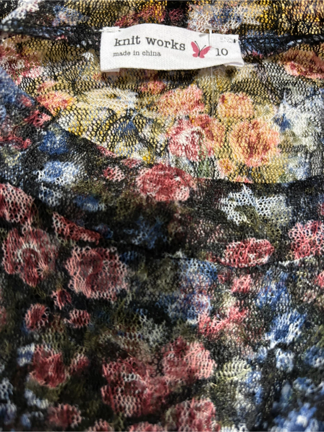 Knit Works Floral Dress - Size 10 - photo 3
