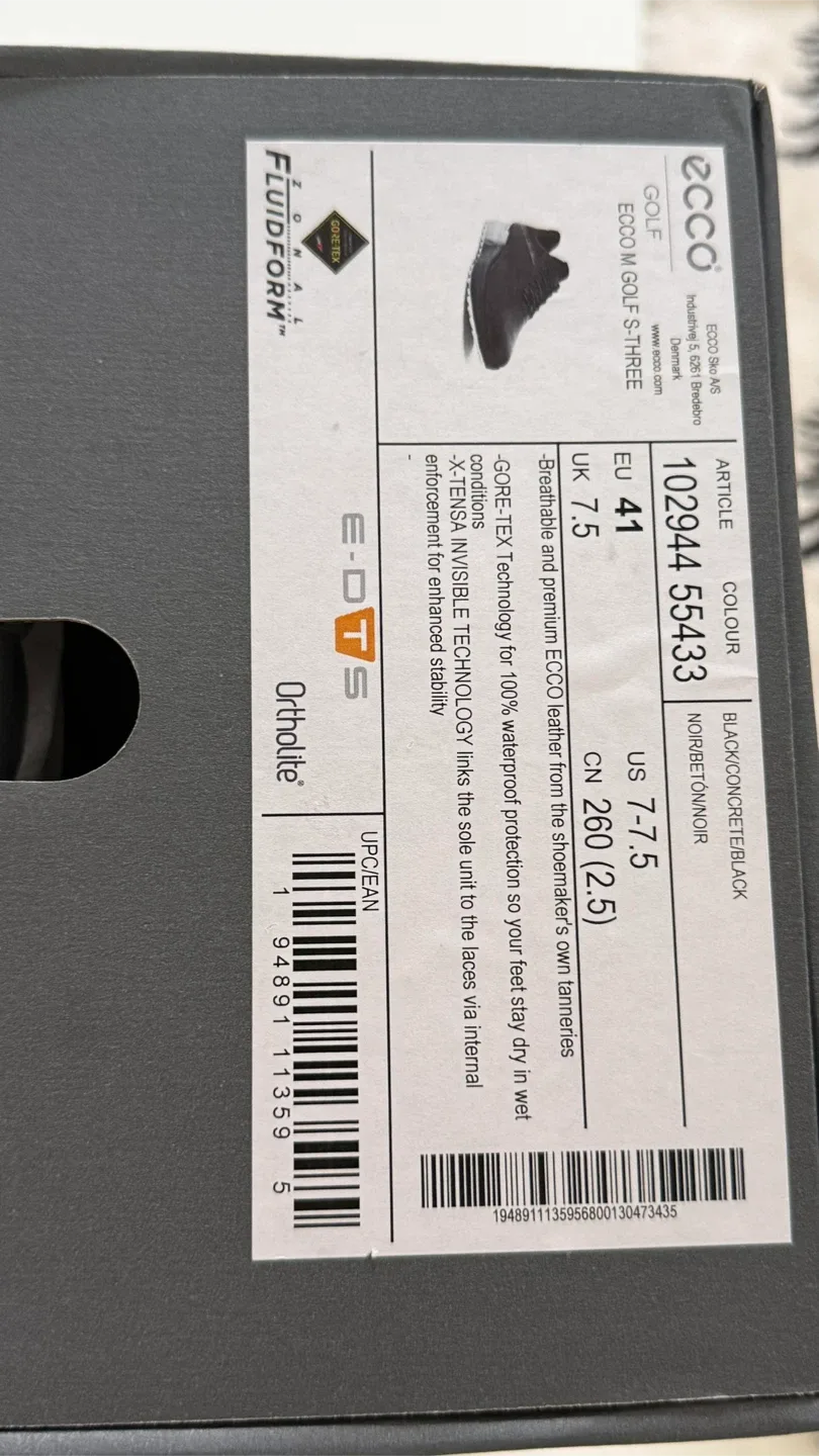 Ecco Golf Biom Cool Pro Shoes - US 7-7.5, Black, New image indicator(4)