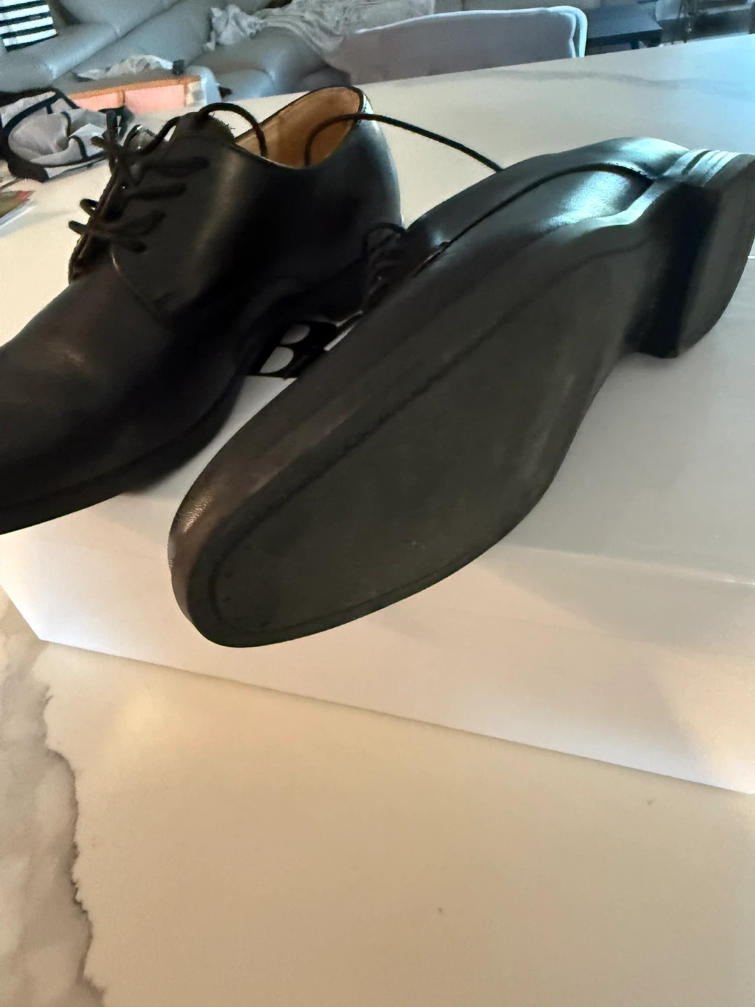 Browns Griffith Black Leather Dress Shoes - Size 40 - photo 2