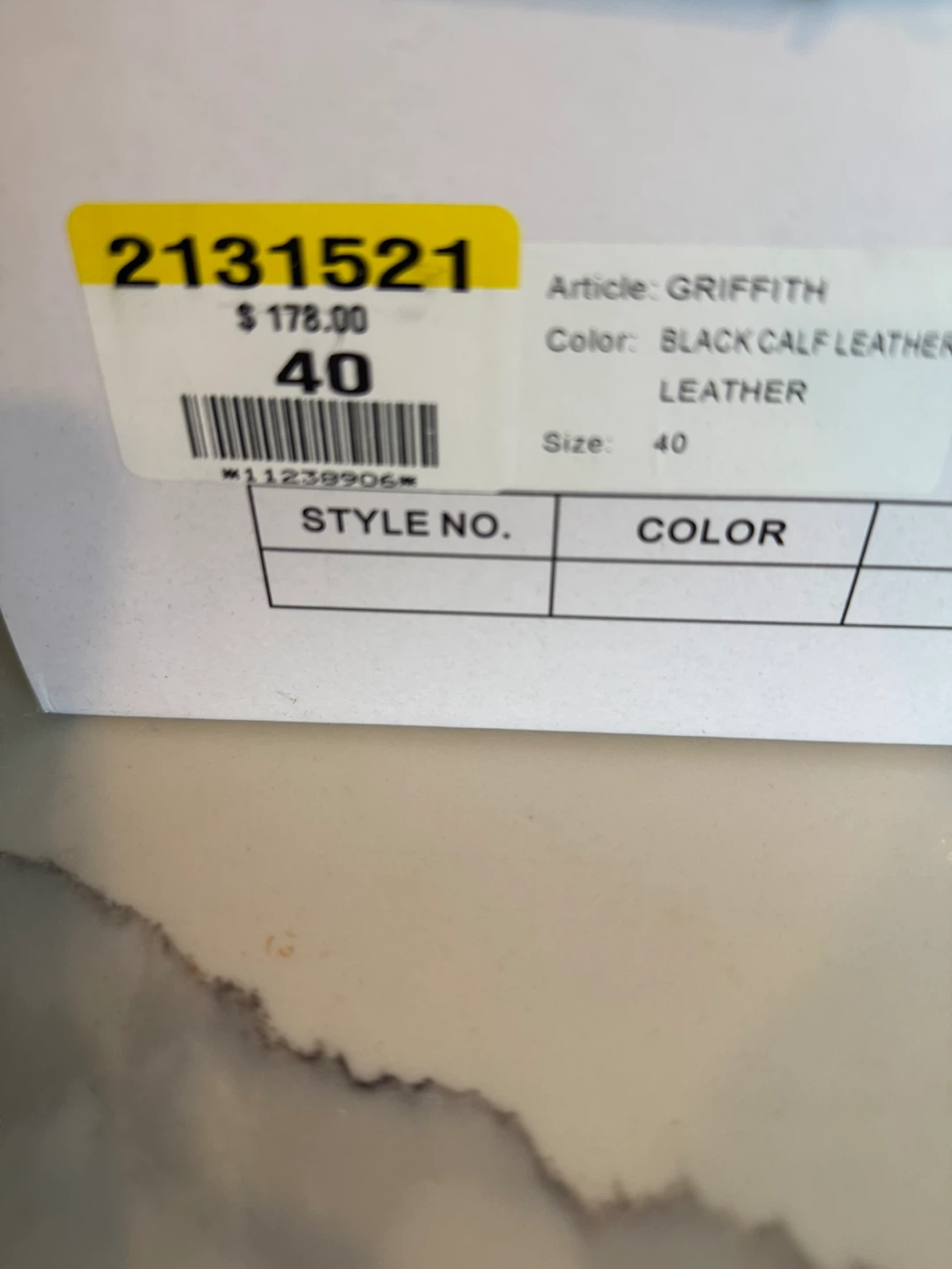 Browns Griffith Black Leather Dress Shoes - Size 40 - photo 3