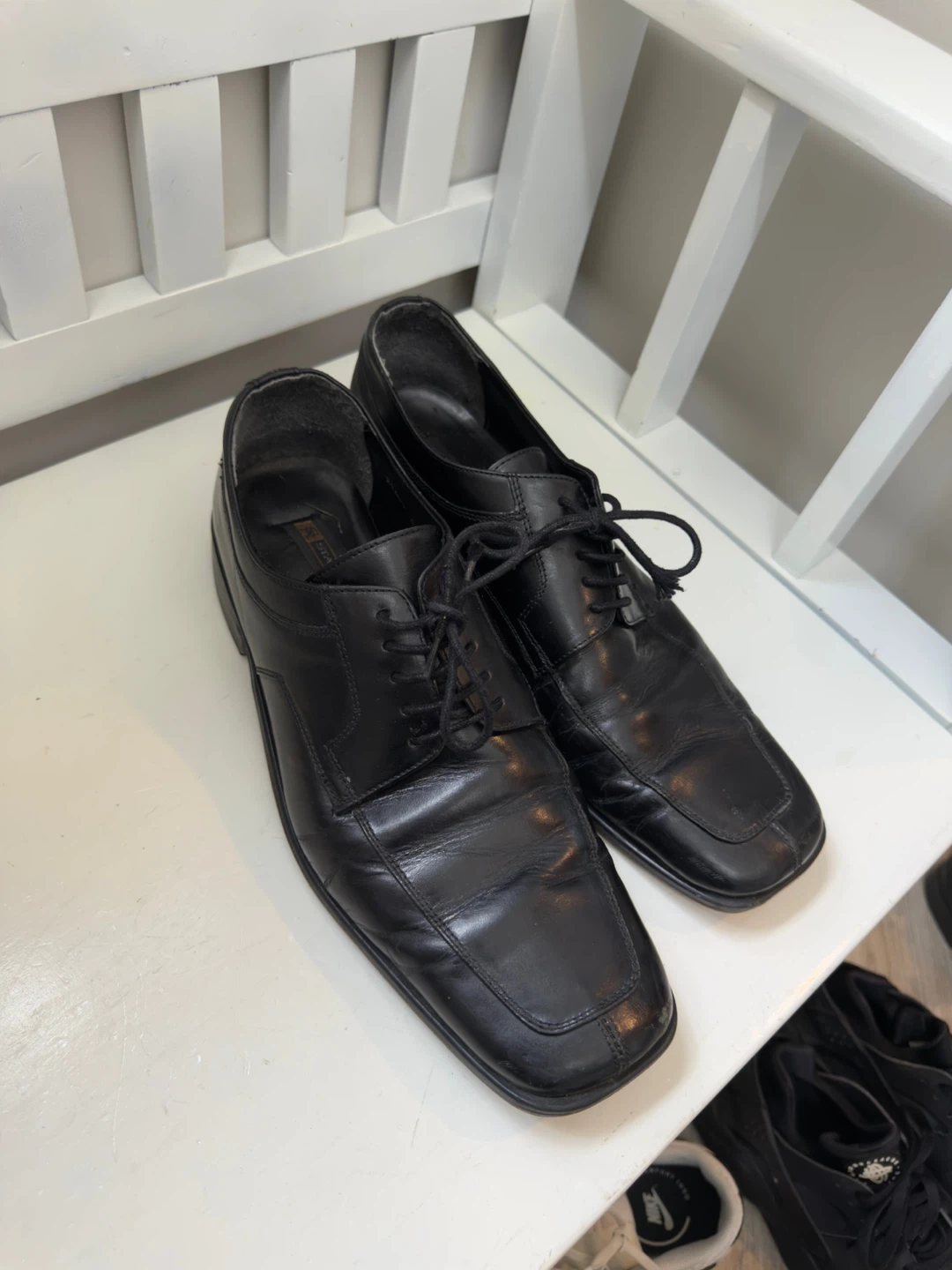 Stacy Adams Black Leather Dress Shoes - Size 11M - photo 2