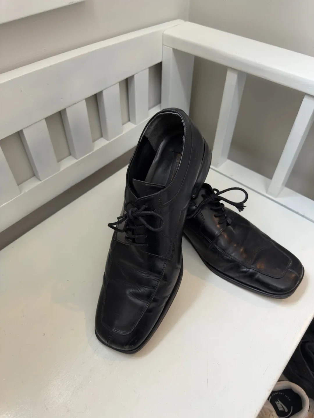 Stacy Adams Black Leather Dress Shoes - Size 11M