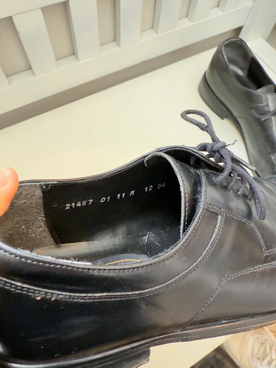 Stacy Adams Black Leather Dress Shoes - Size 11M - photo 4