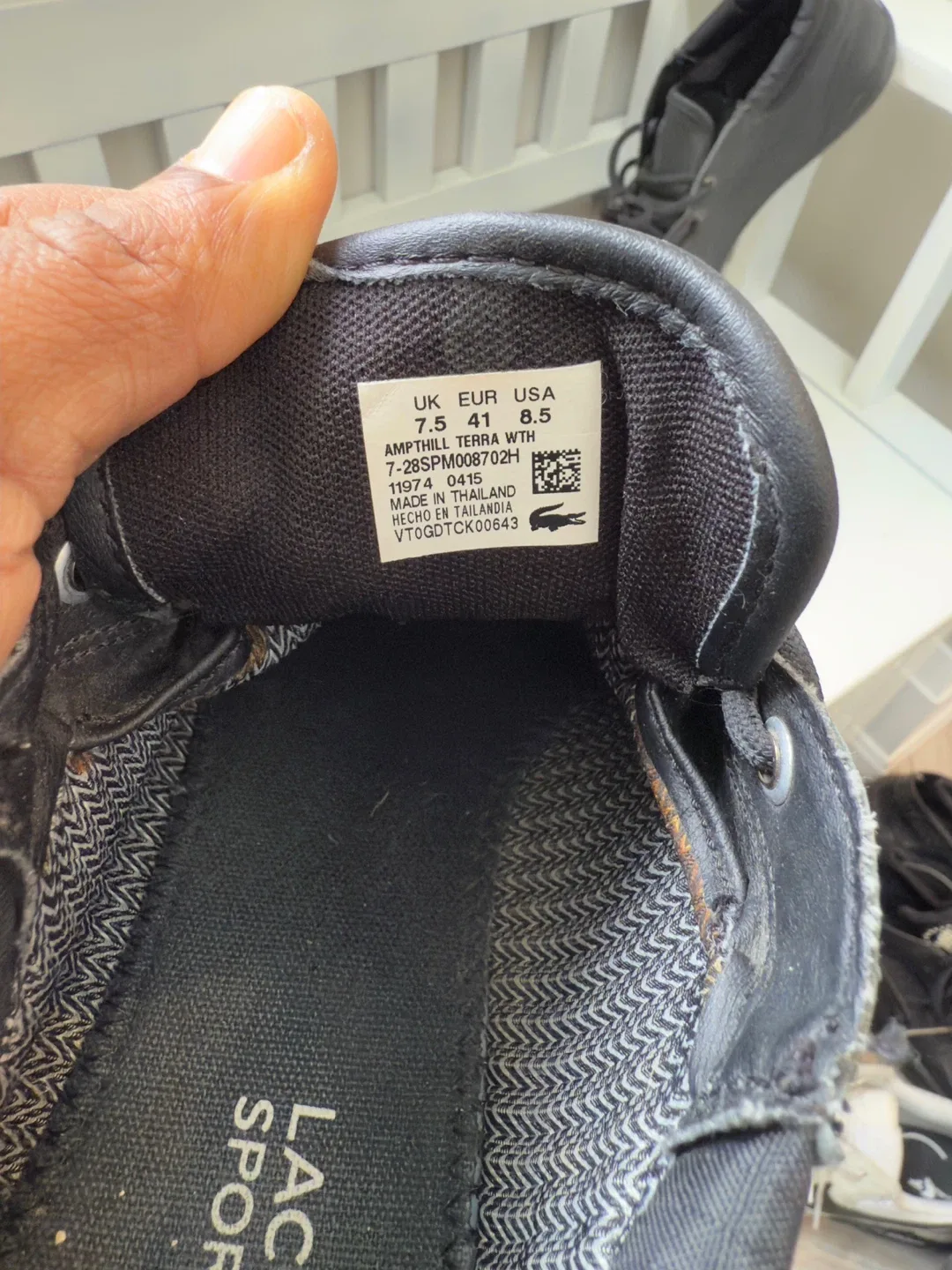 Lacoste Ampthill Terra WTH Shoes - Size 8.5 image indicator(4)