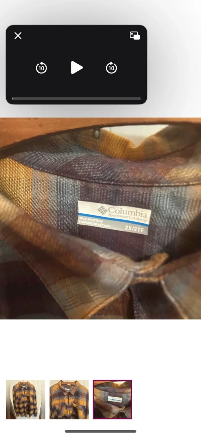 Columbia Flannel Shirt 2X/2TF image indicator(3)