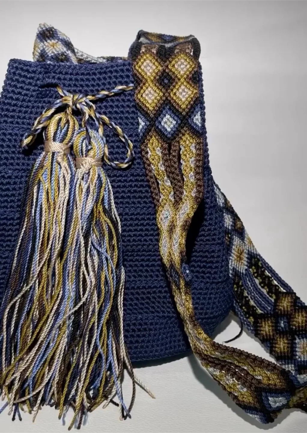 Wayuu Blue Shoulder Bag