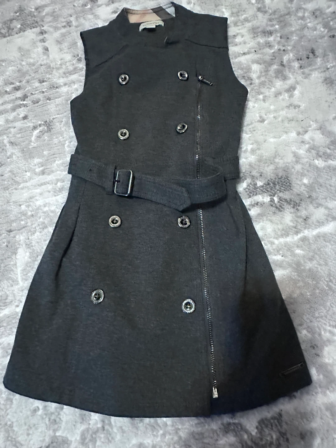 Burberry Sleeveless Trench Dress - Size 6Y/114cm