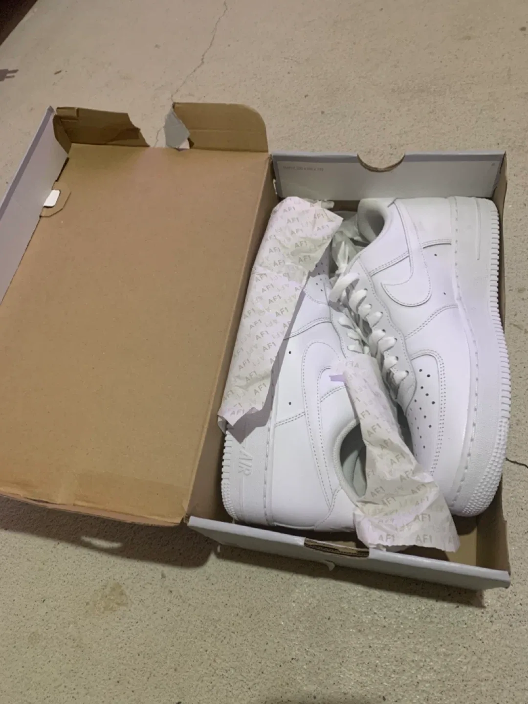 Nike Air Force 1 '07 - White, Size 9 (New)
