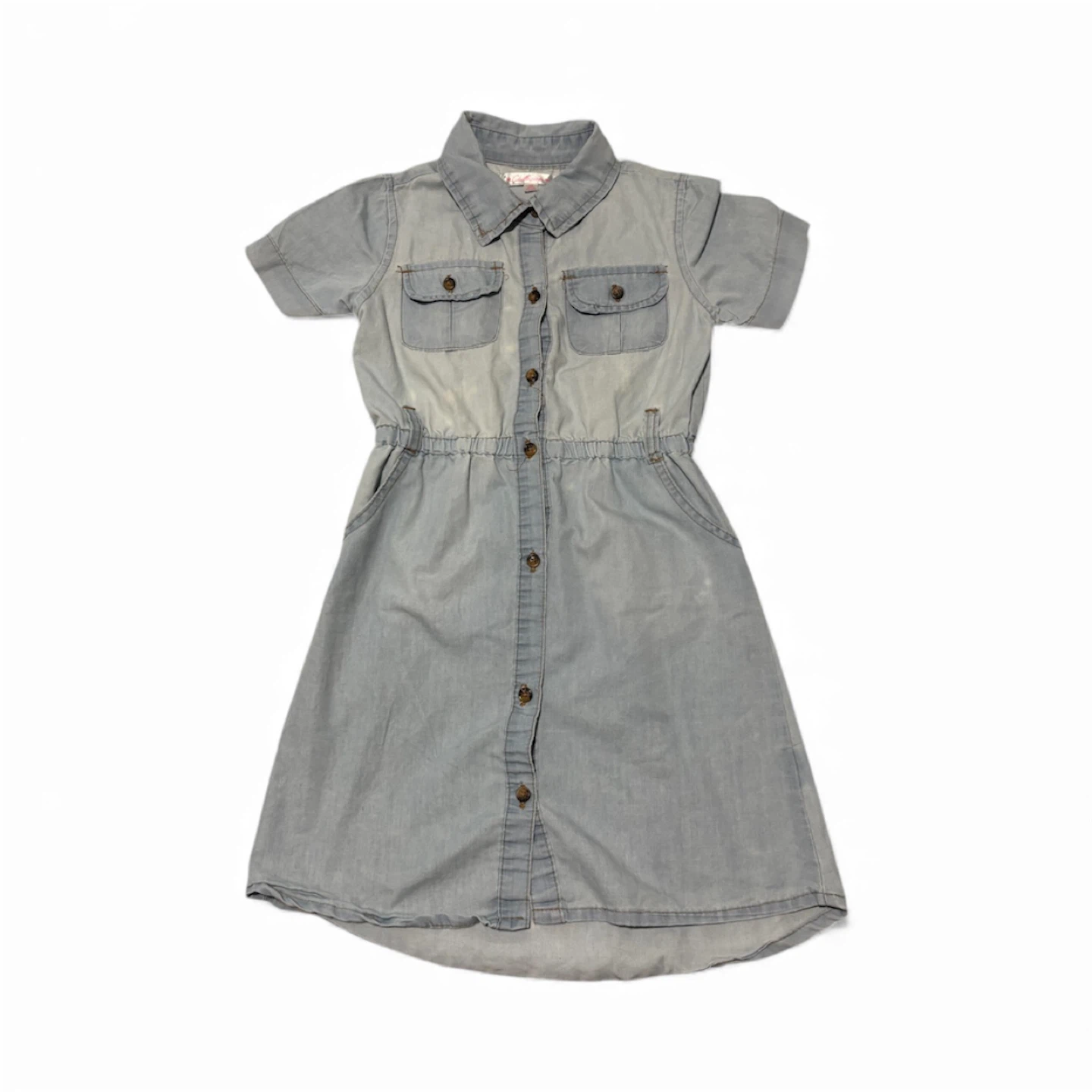 Chillipop Girls Chambray Dress Size 7/8
