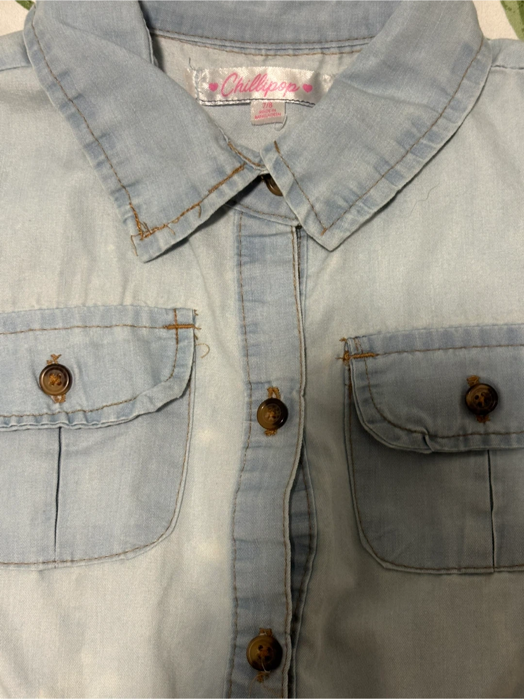 Chillipop Girls Chambray Dress Size 7/8 - photo 2