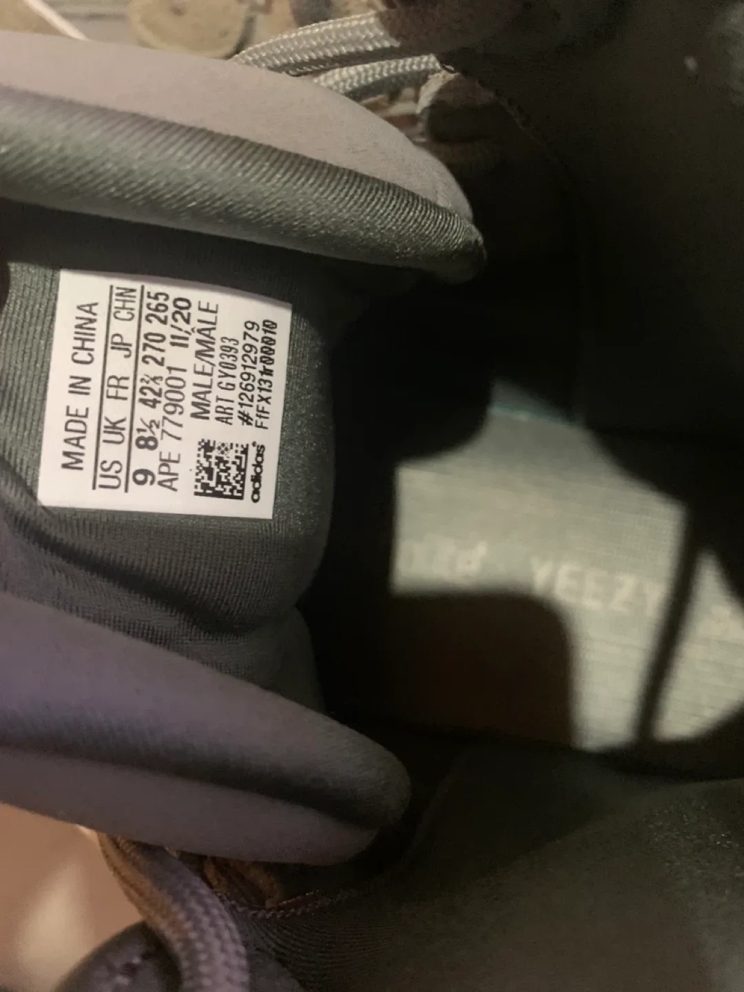 Adidas Yeezy 500 High Mist Slate, Size 9 image indicator(3)