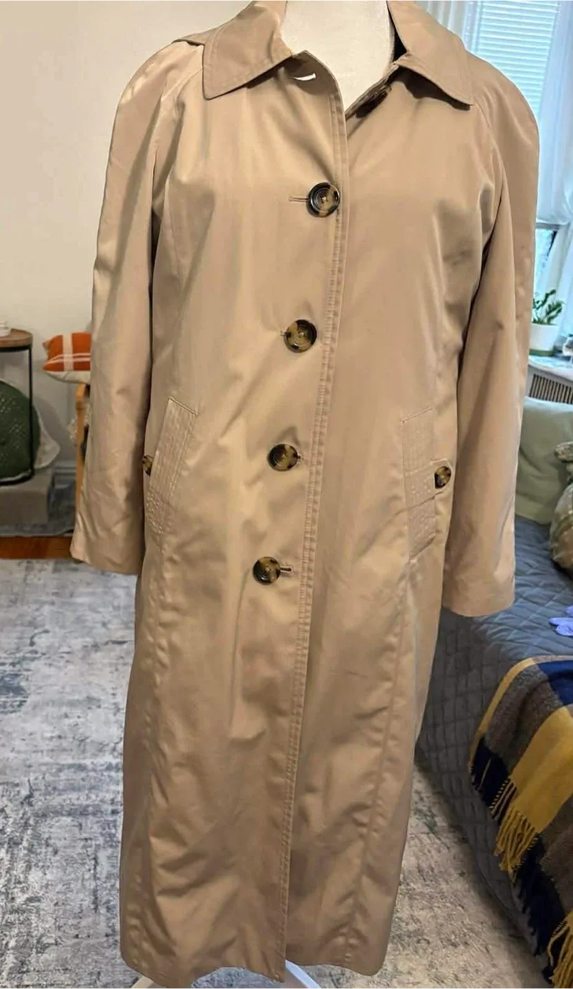 London Fog Trench Coat - Size 8P image indicator(3)