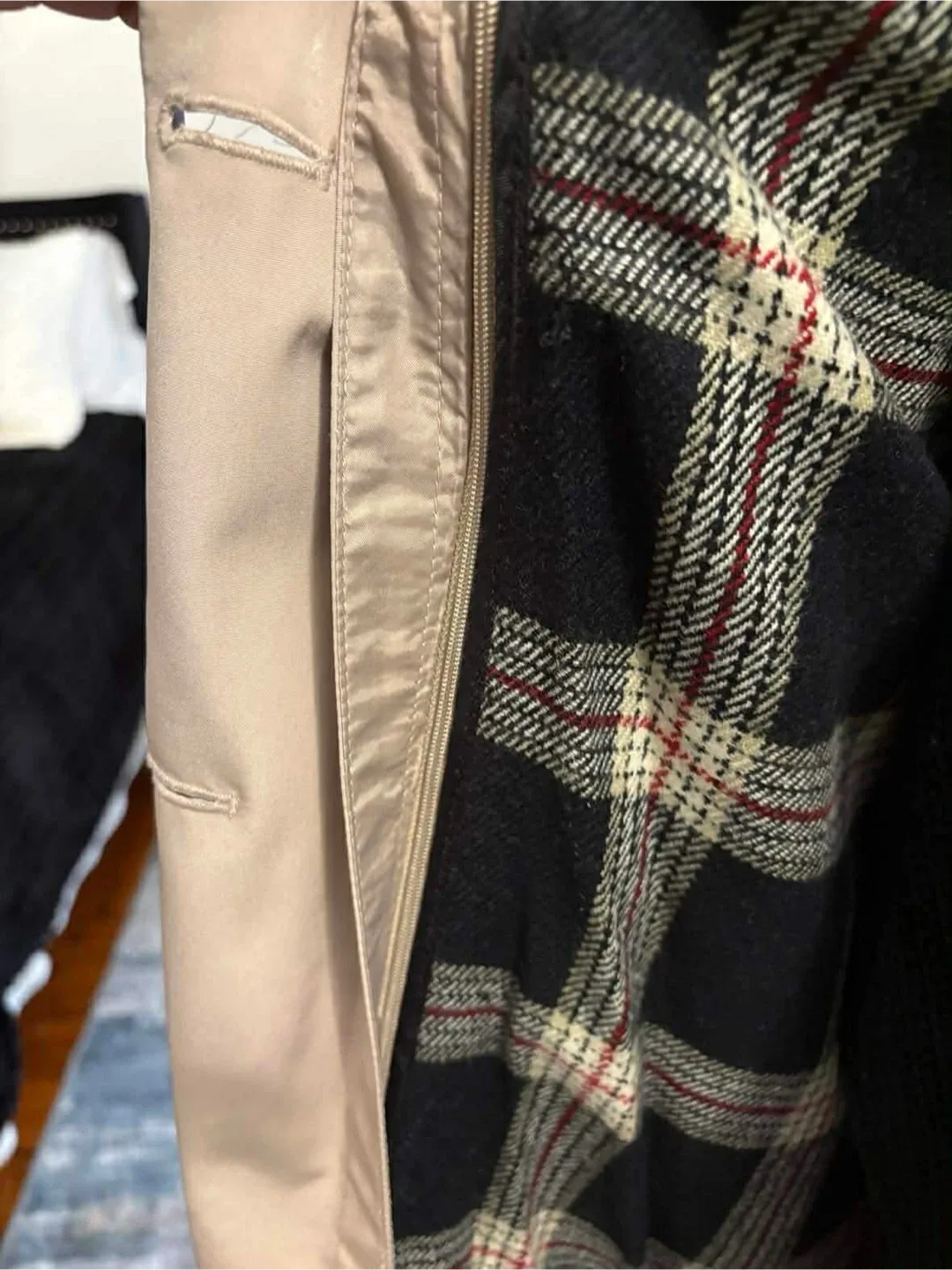 London Fog Trench Coat - Size 8P image indicator(6)