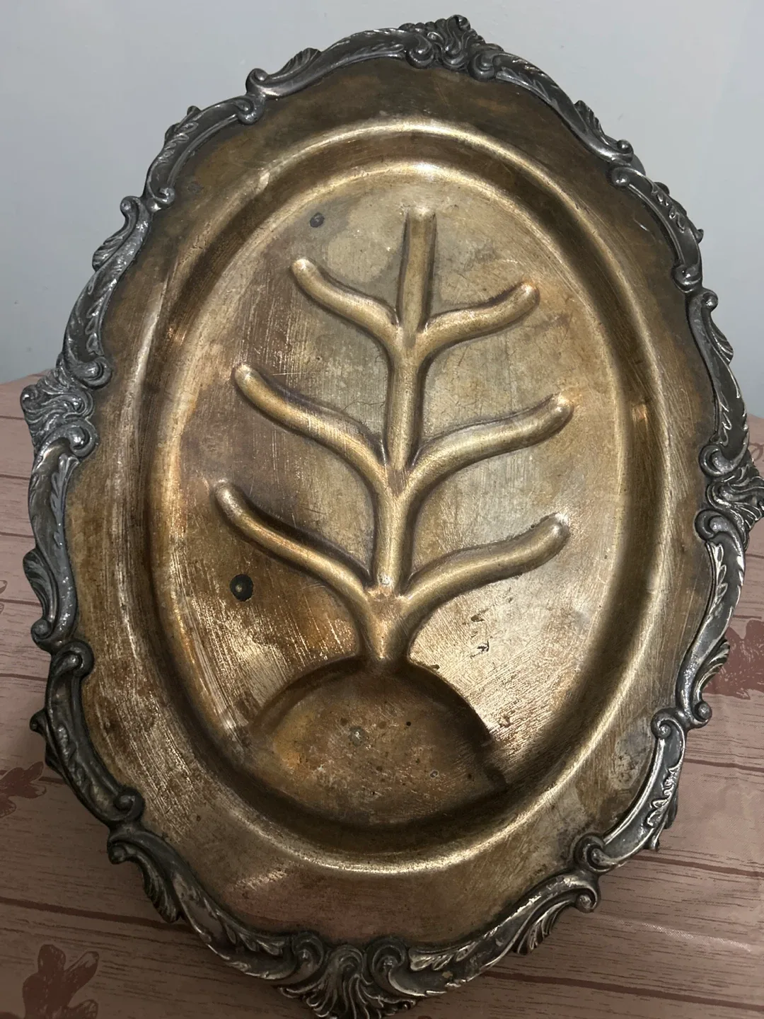 Vintage Silver Plated Serving Platter