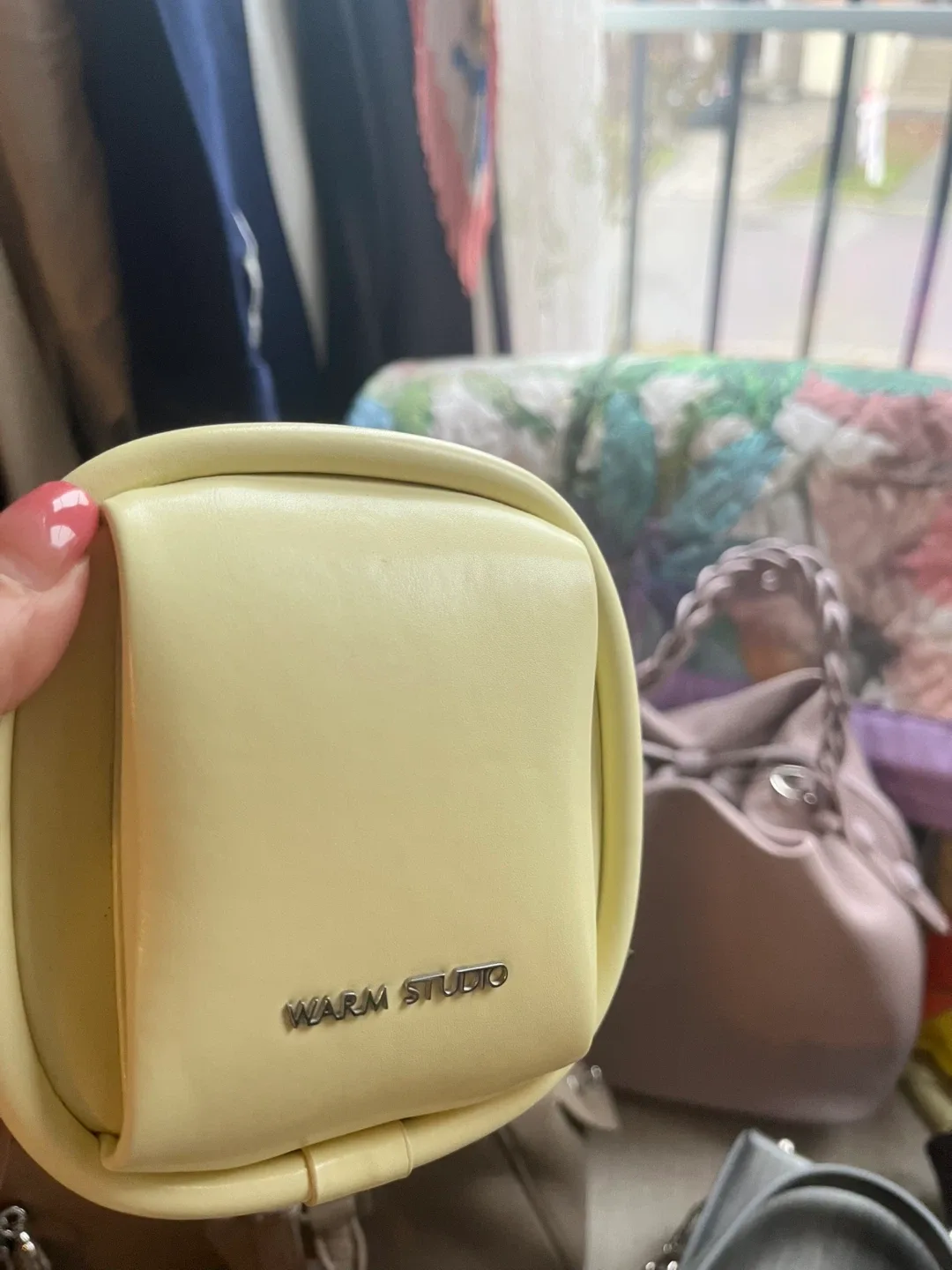 Warm Studio Yellow Pouch Bag image indicator(2)