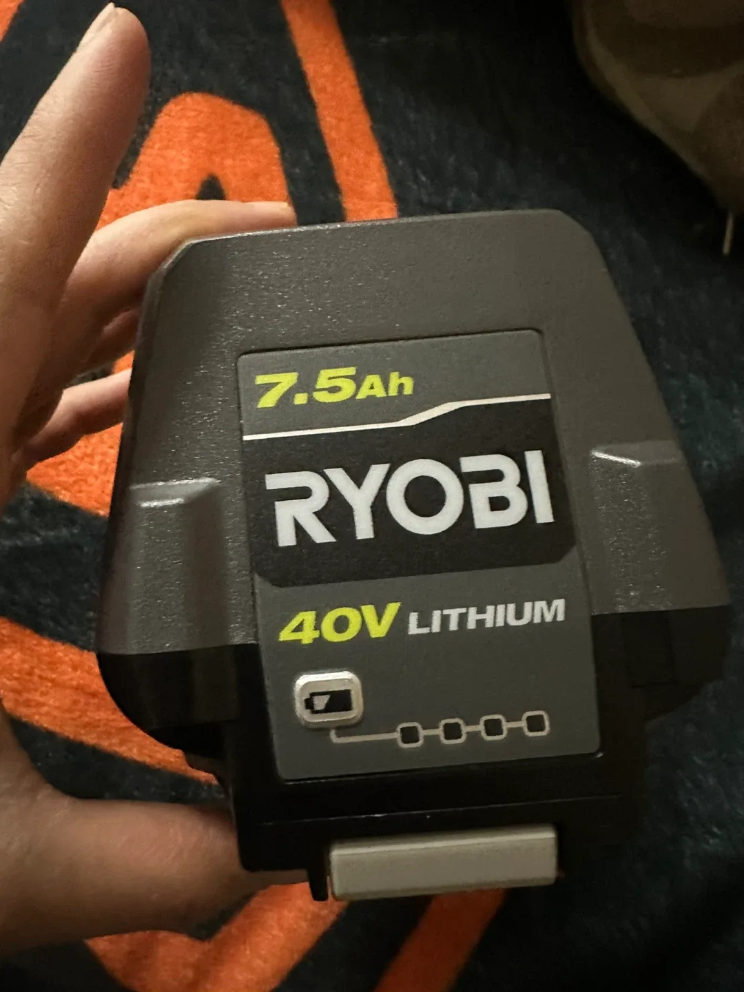 Ryobi 40V Lithium 7.5Ah Battery - OP40754VNM image indicator(4)
