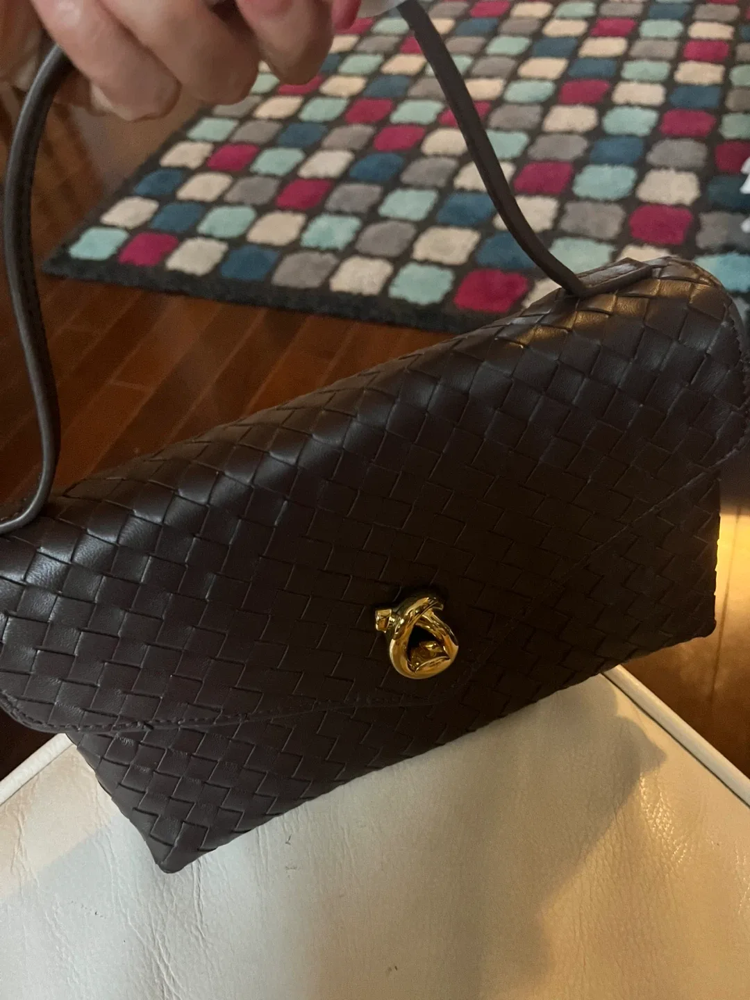 Brown Woven Handbag image indicator(2)