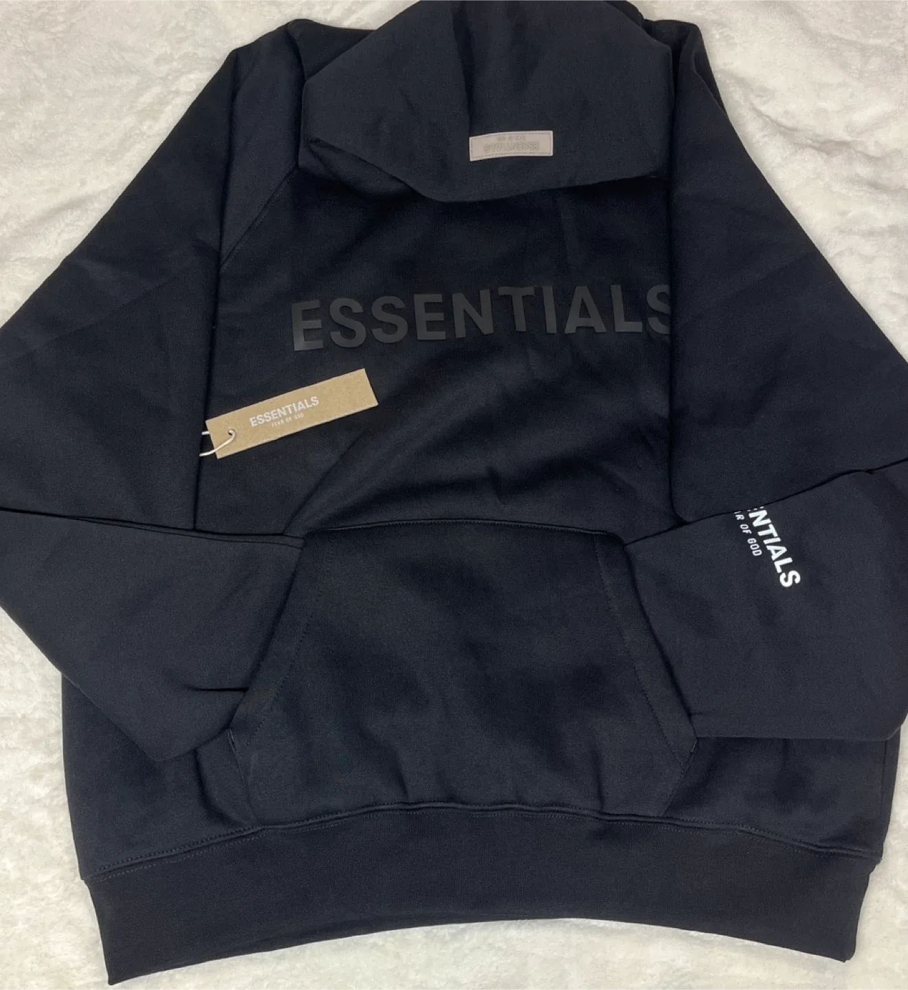 Essentials Fear of God Black Hoodie