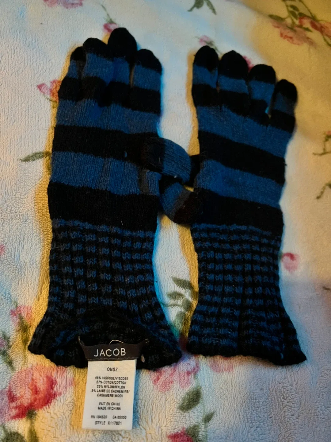 Jacob Striped Gloves - One Size