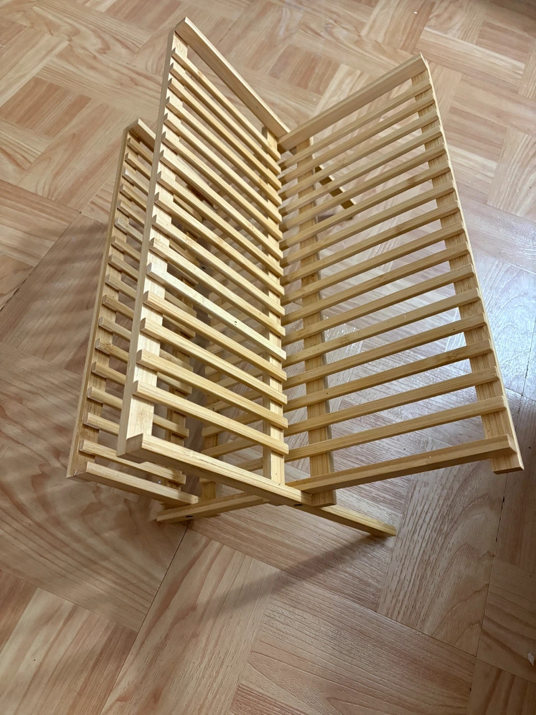 Bamboo Folding Dish Drying Rack - photo 4