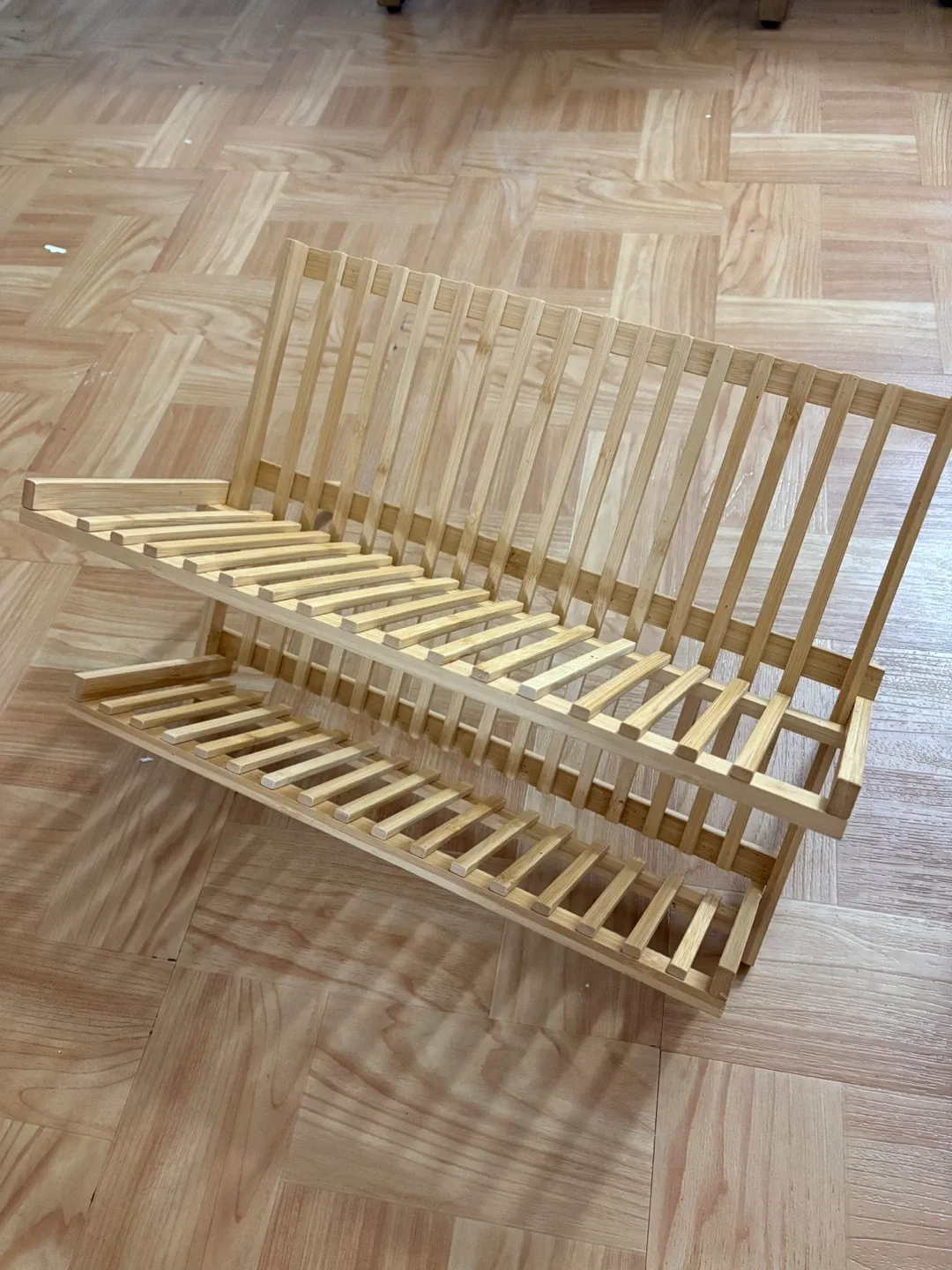 Bamboo Folding Dish Drying Rack image indicator(3)