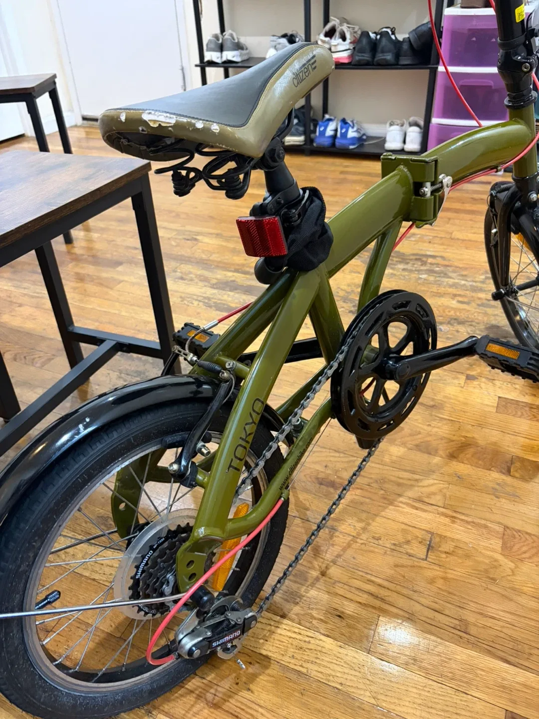 Citizen Tokyo Folding Bike - Olive Green image indicator(3)