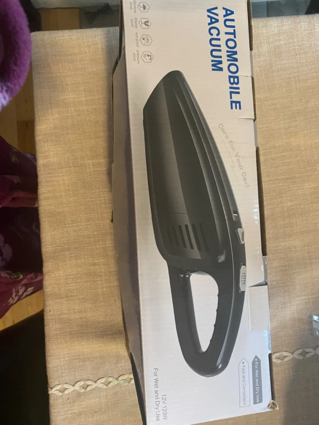 Automobile Vacuum MZ-5233 - Black, Wireless