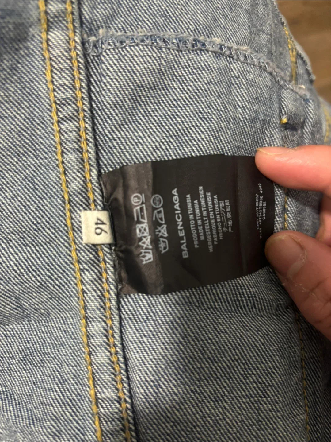 Balenciaga Denim Jacket Size 46 image indicator(4)