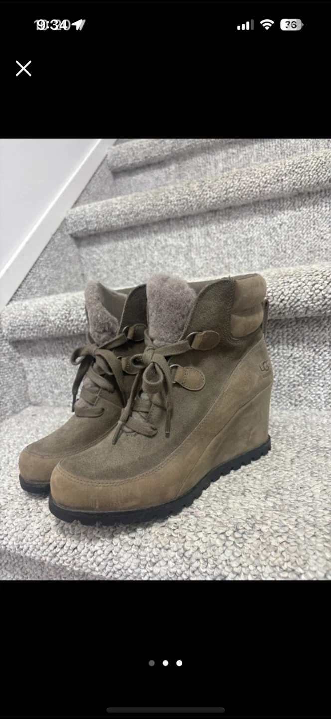 UGG Waterproof Wedge Boots size 7.5