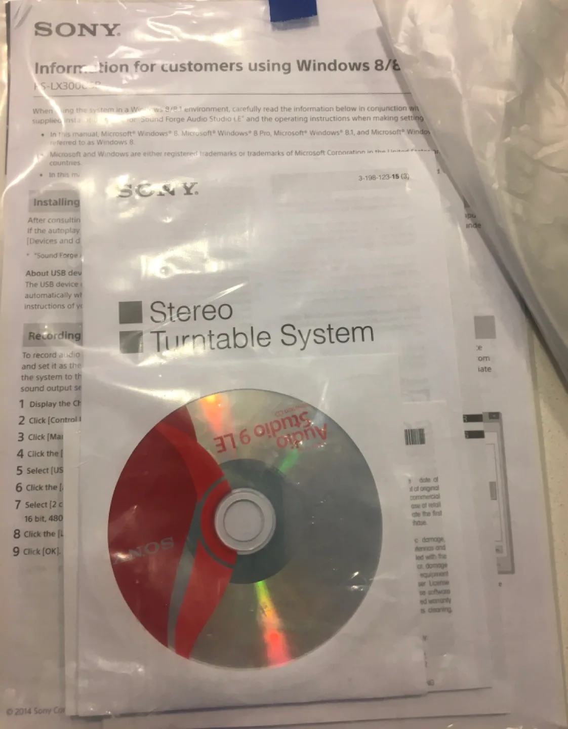 Sony PS-LX300USB Stereo Turntable System image indicator(3)