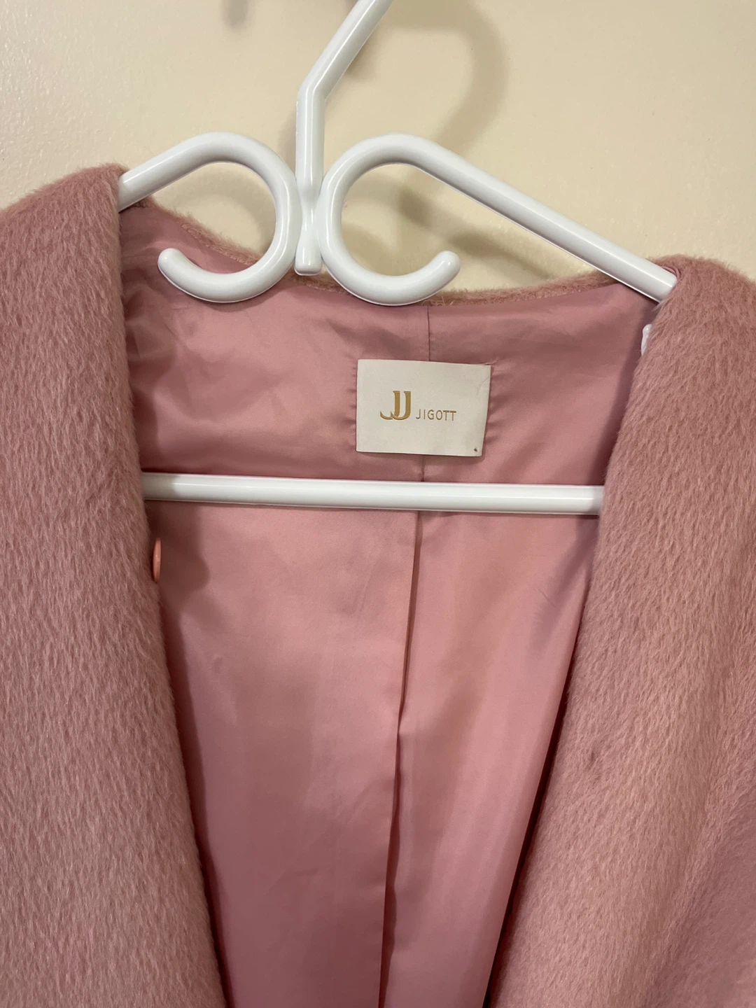 Jigott Pink Wool Blend Coat - photo 2
