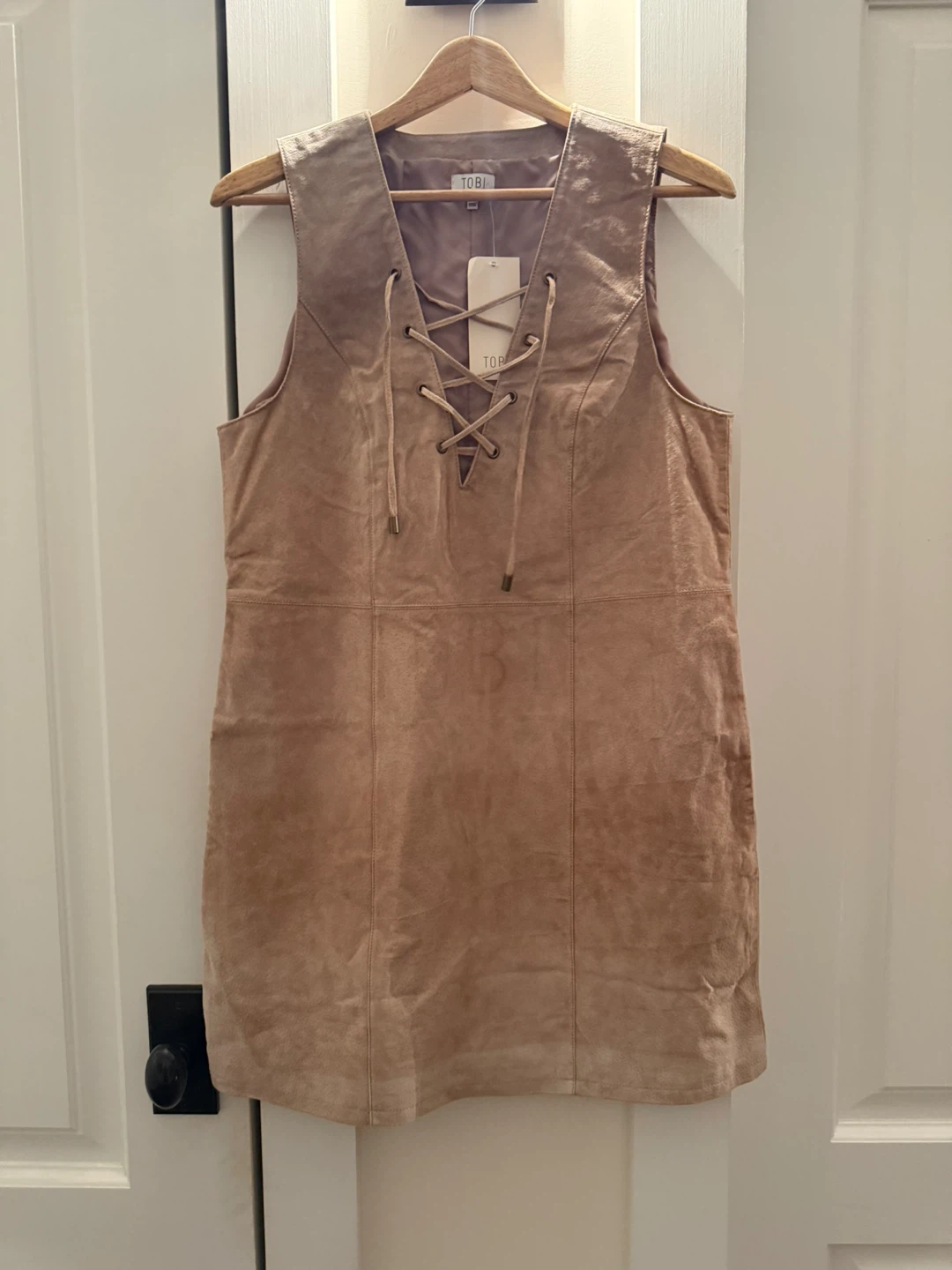 TOBI Suede Leather Mini Dress - photo 3