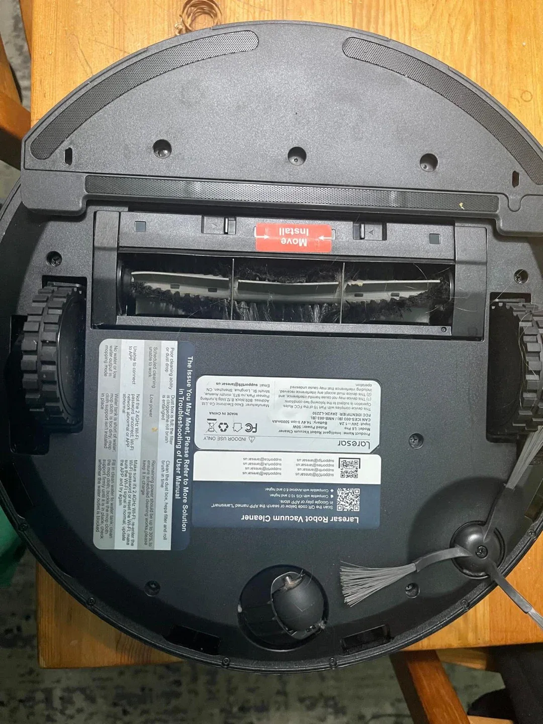 Laresar Robot Vacuum Cleaner - Black image indicator(4)