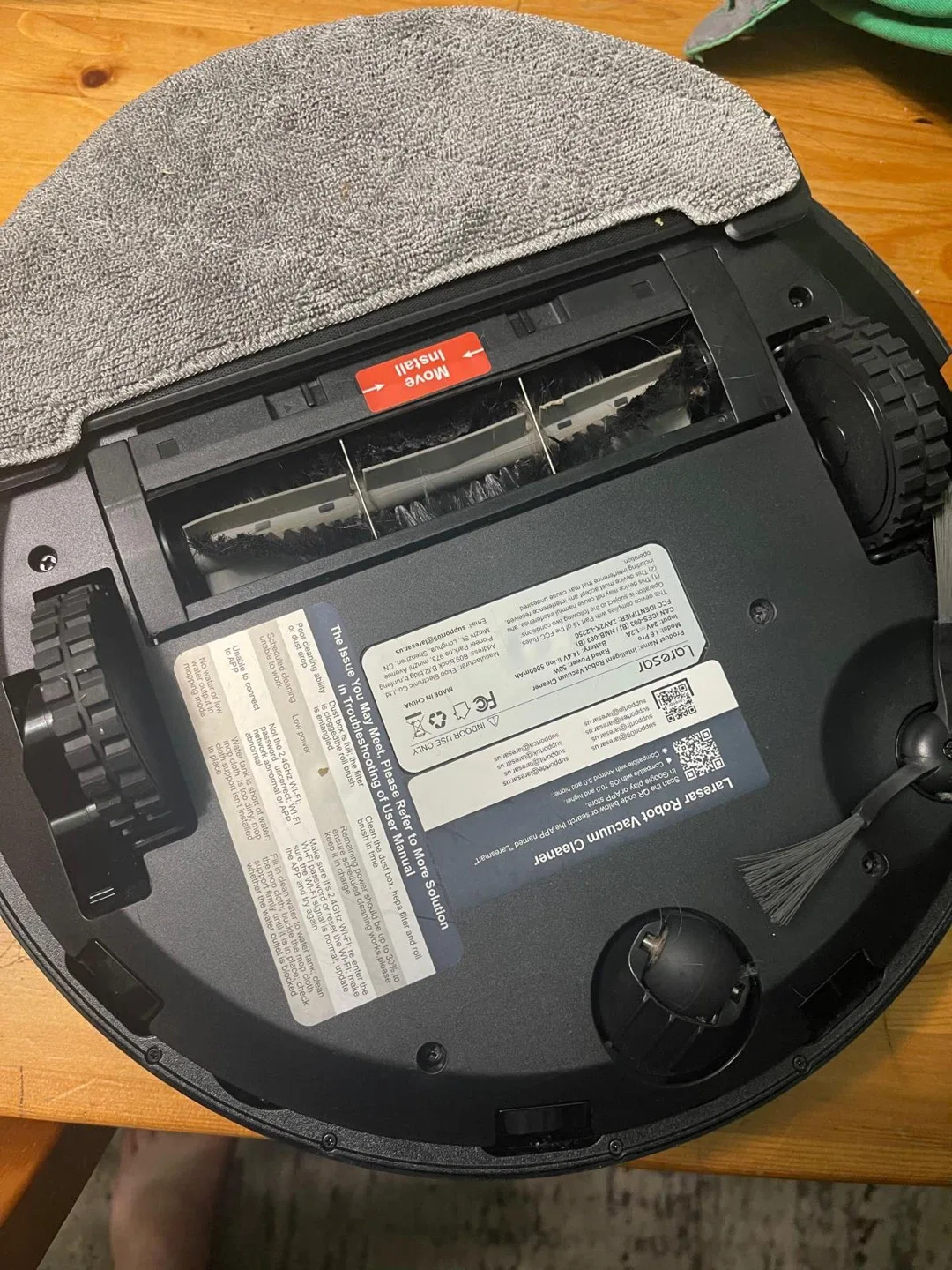 Laresar Robot Vacuum Cleaner - Black image indicator(6)