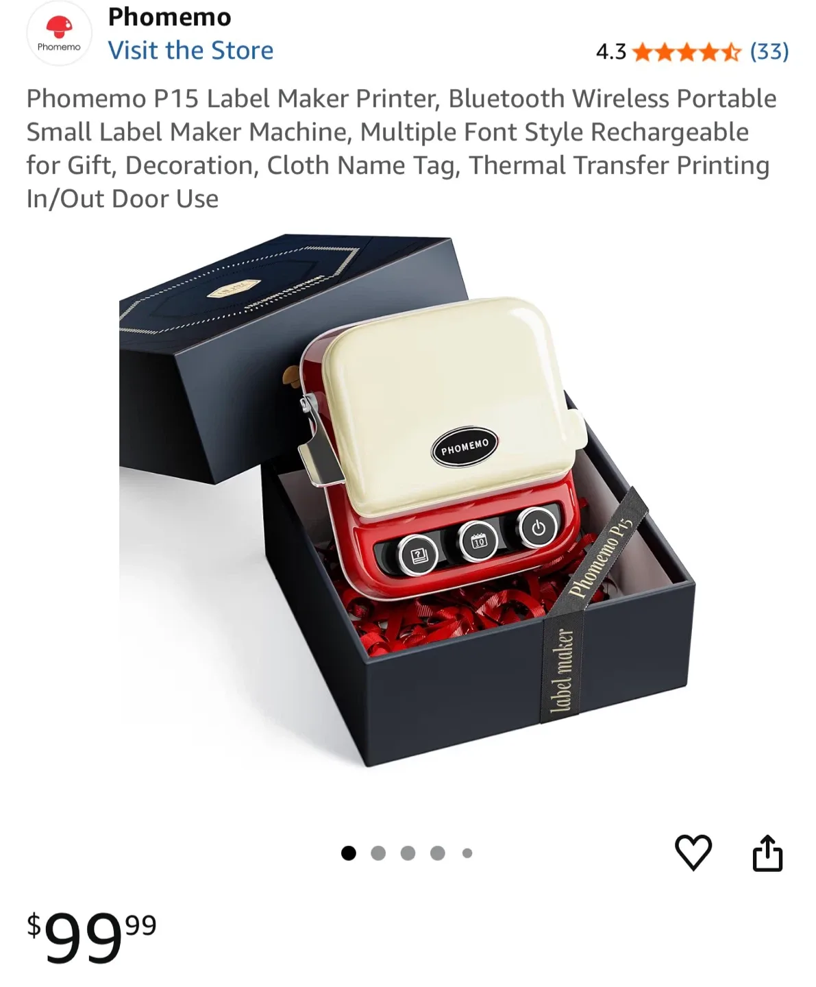 Phomemo P15 Label Maker Printer - New in Box! image indicator(2)