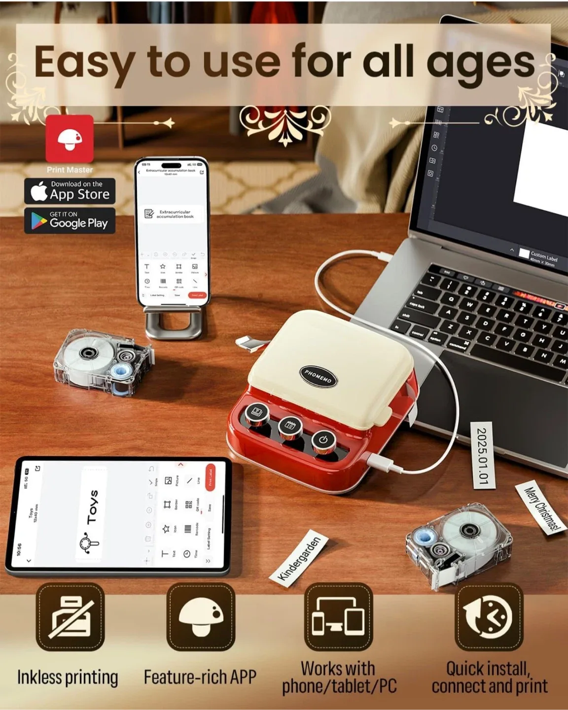 Phomemo P15 Label Maker Printer - New in Box! image indicator(6)