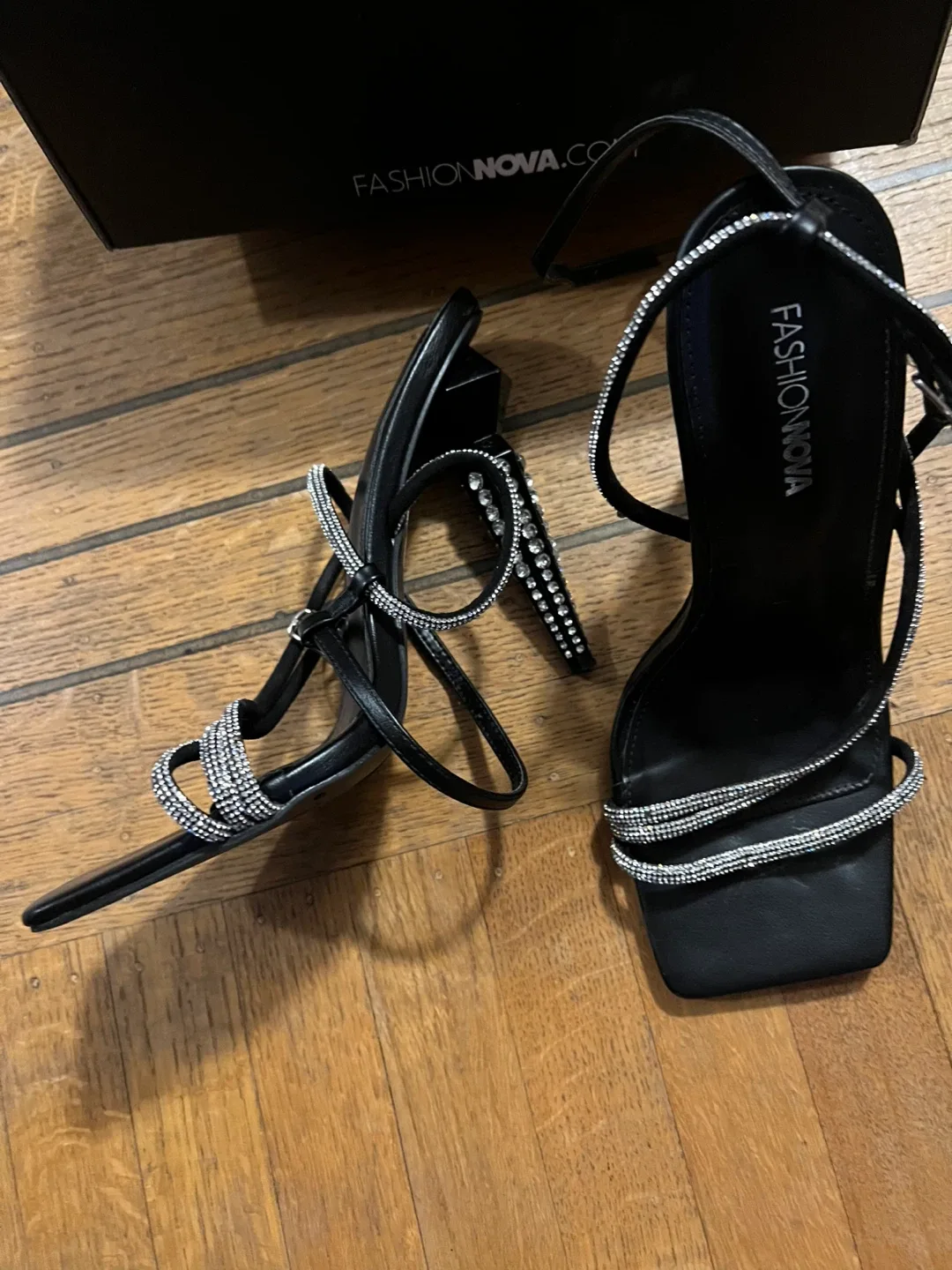 Fashion Nova Black Heels - Size 8