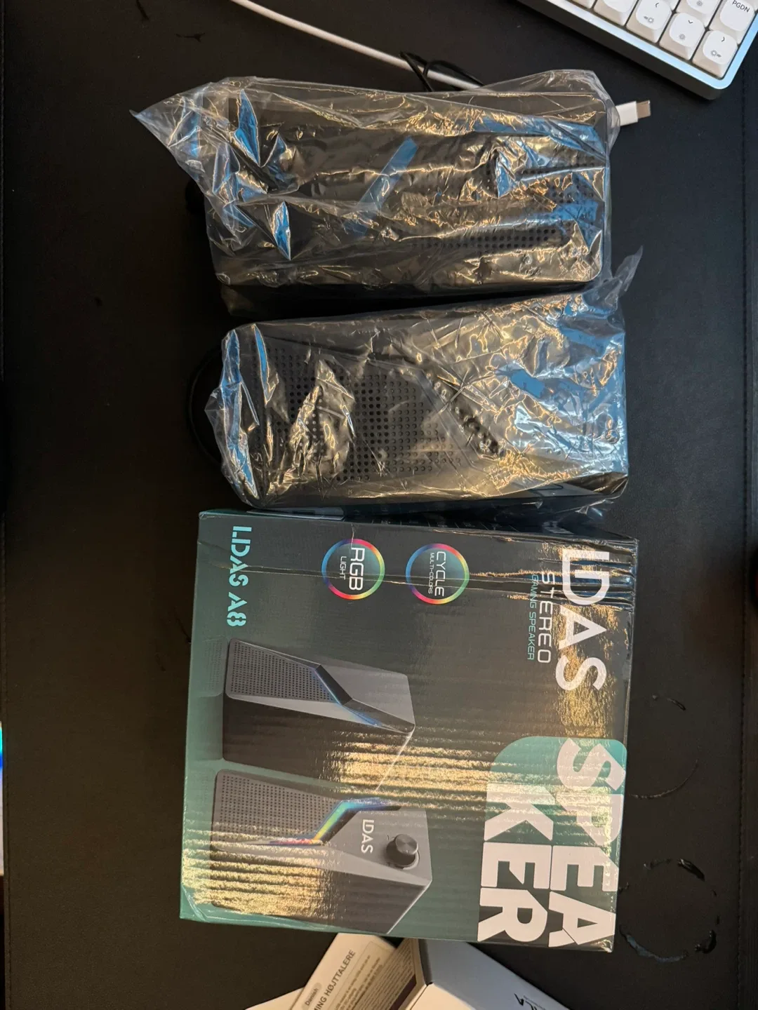 New LDAS A8 Stereo Gaming Speakers with RGB Light