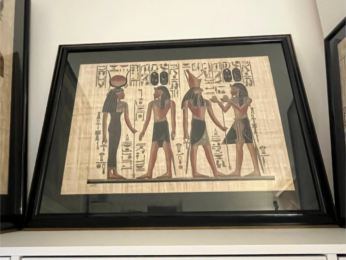Large Framed Egyptian Papyrus Art - photo 4