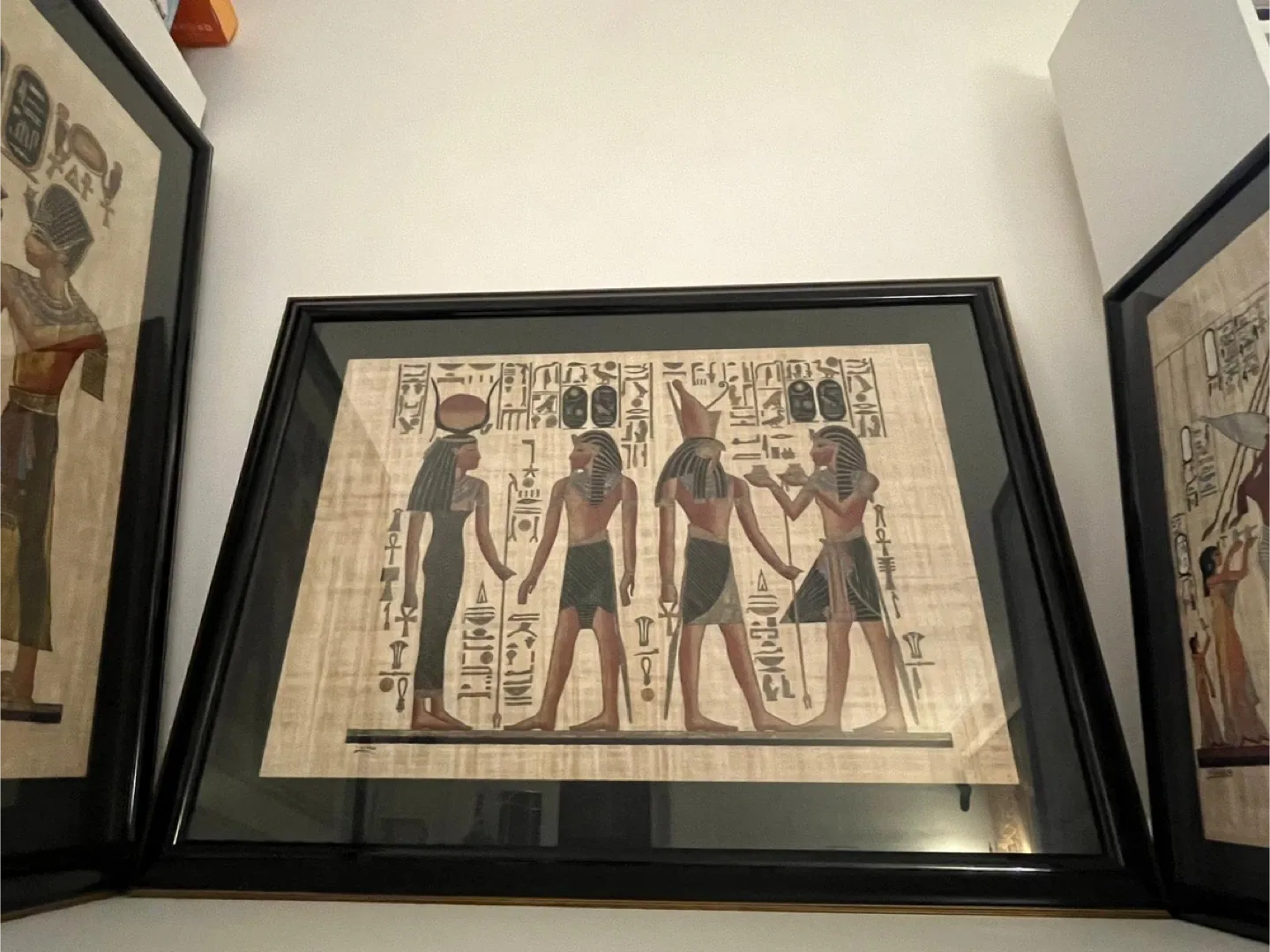 Large Framed Authentic Egyptian Papyrus Art image indicator(5)