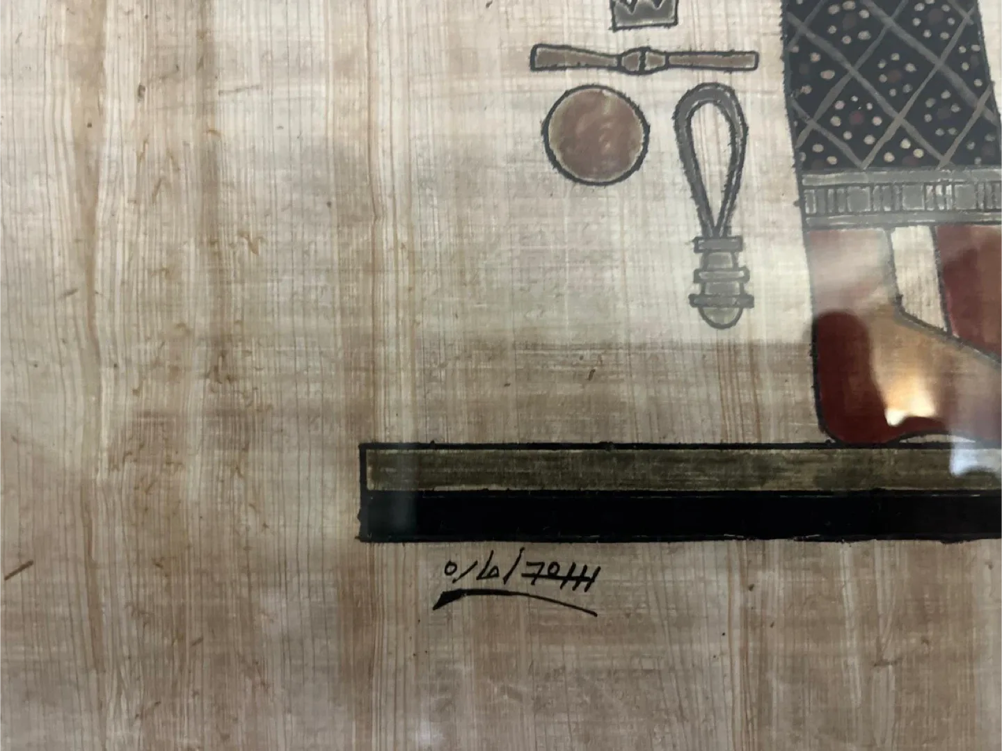 Large Framed Authentic Egyptian Papyrus Art image indicator(7)