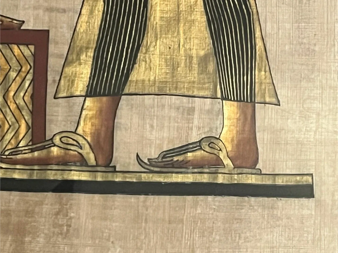 Large Framed Authentic Egyptian Papyrus Art image indicator(6)