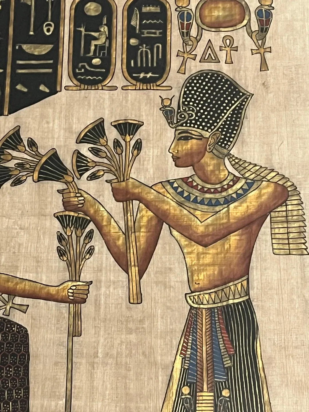 Large Framed Authentic Egyptian Papyrus Art image indicator(4)