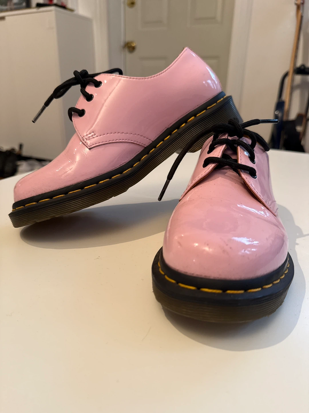 Dr. Martens 1461 Patent Leather Oxford Shoes - Pink